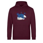 Polarbär – Light Unisex Bio Hoodie – burgundy