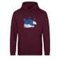 Polarbär - Light Unisex Bio Hoodie - burgundy