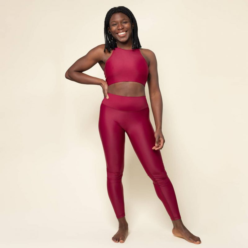 Relax Bustier recycled burgundy mocean
