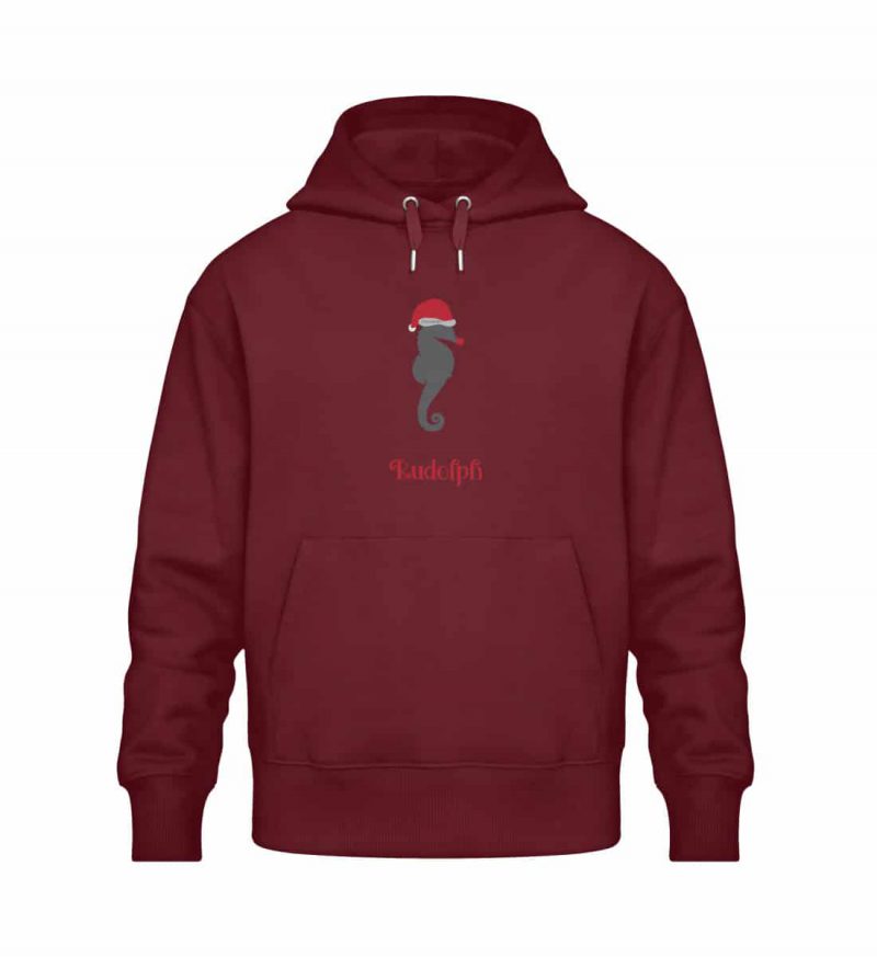 Rudolph - Relaxed Bio Hoodie - burgundy