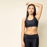Shape Bustier aus Econyl black activewear