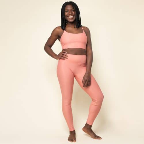 Spaghetti Bustier aus Econyl in rose mocean