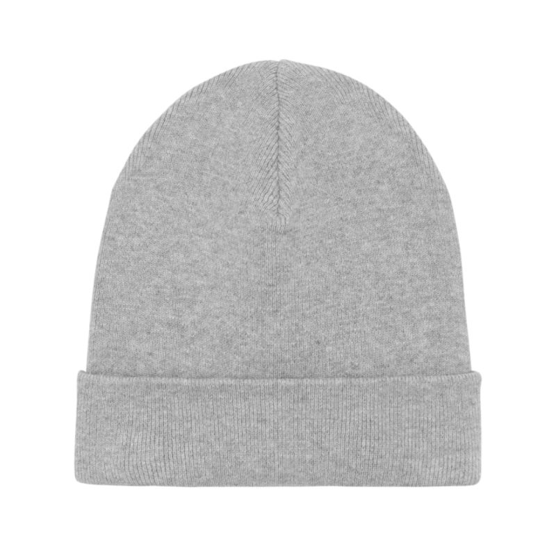 Strick Beanie Recycelt und Bio in Heathergrey