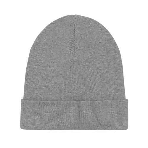 Strick Beanie Recycelt und Bio in heathergrey