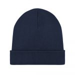 Strick Beanie Recycelt und Bio in navy blau