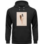 Boho Surfgirl – Premium Unisex Bio Hoodie – schwarz