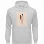 Boho Surfgirl – Premium Unisex Bio Hoodie – heather grey