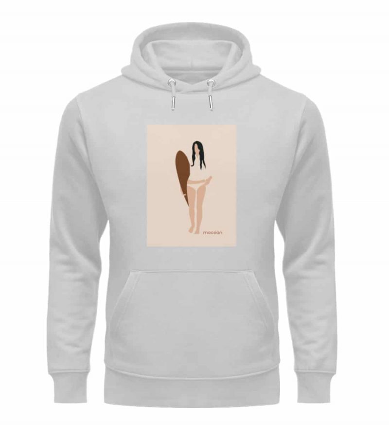 Boho Surfgirl - Premium Unisex Bio Hoodie - heather grey