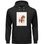 Boho Surfboard – Premium Unisex Bio Hoodie – black