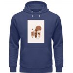 Boho Surfboard – Premium Unisex Bio Hoodie – blau