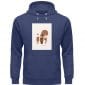 Boho Surfboard - Premium Unisex Bio Hoodie - blau