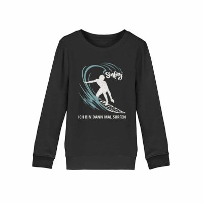 Surfen - Kinder Bio Sweater - black