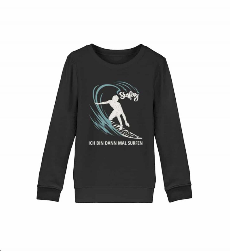 Surfen - Kinder Bio Sweater - black