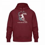 Surfen – Relaxed Bio Hoodie – burgundy