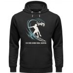 Surfen – Premium Unisex Bio Hoodie – black
