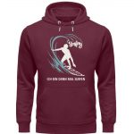 Surfen – Premium Unisex Bio Hoodie – burgundy