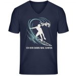 Surfen – Unisex Bio V T-Shirt – french navy